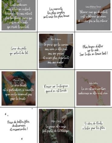 feed instagram lignes diagonales profil professionnel Instagram